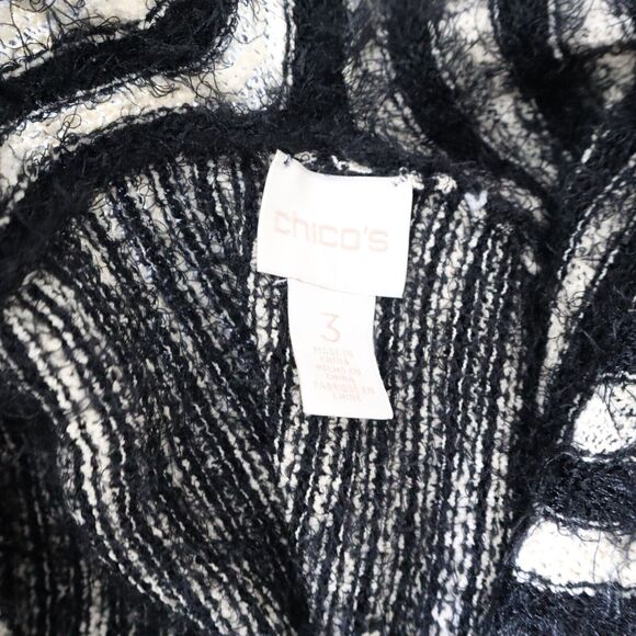 Meadow Rue Anthropologie Black & White Short Sleeve Tunic S Small - Picture 4 of 4